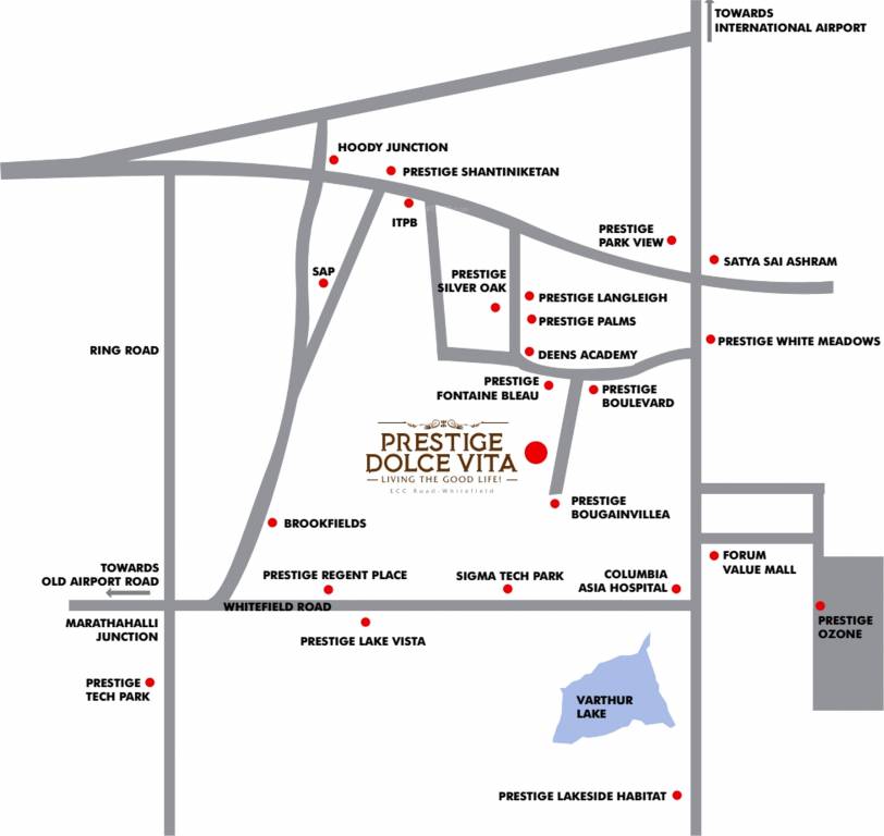 Prestige Dolce Vita Location Map