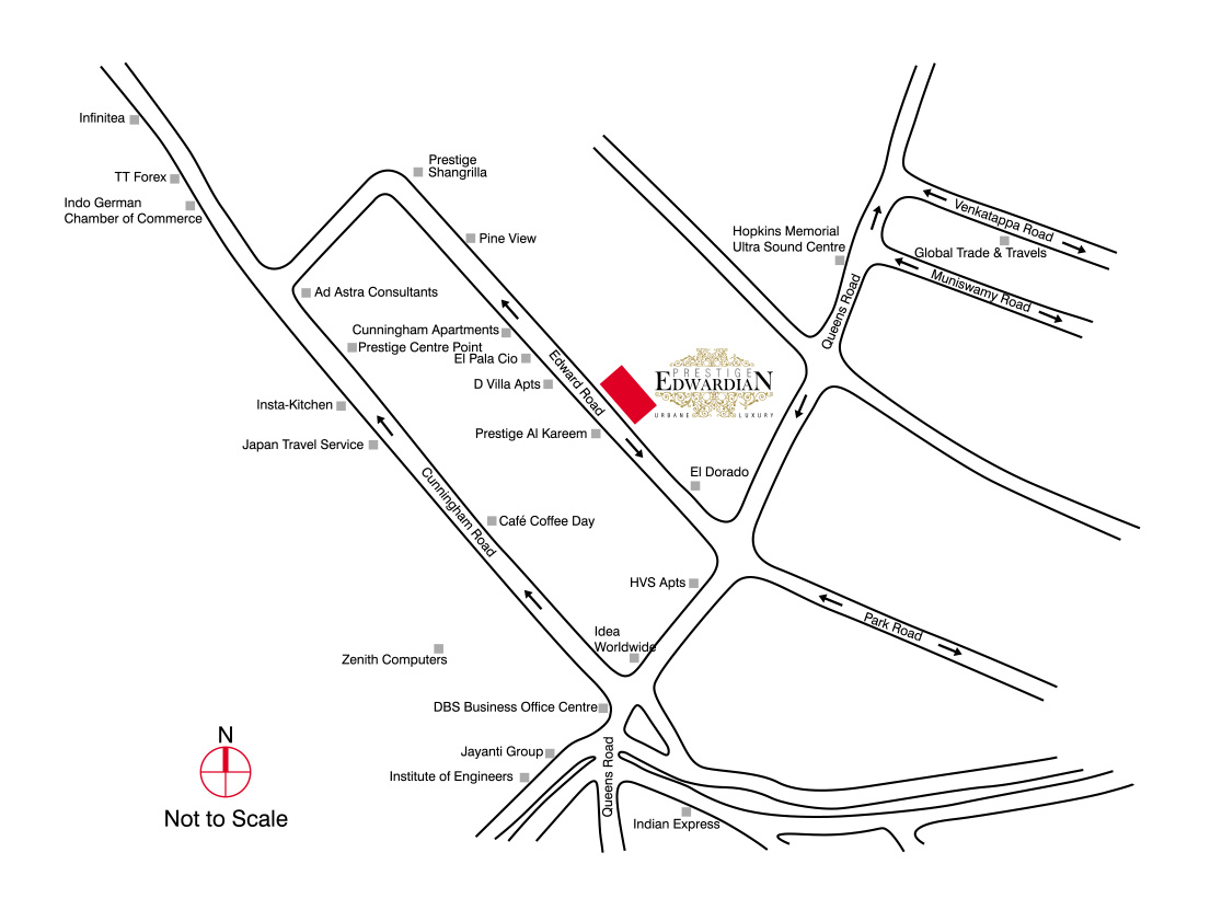 Prestige Edwardian Location Map