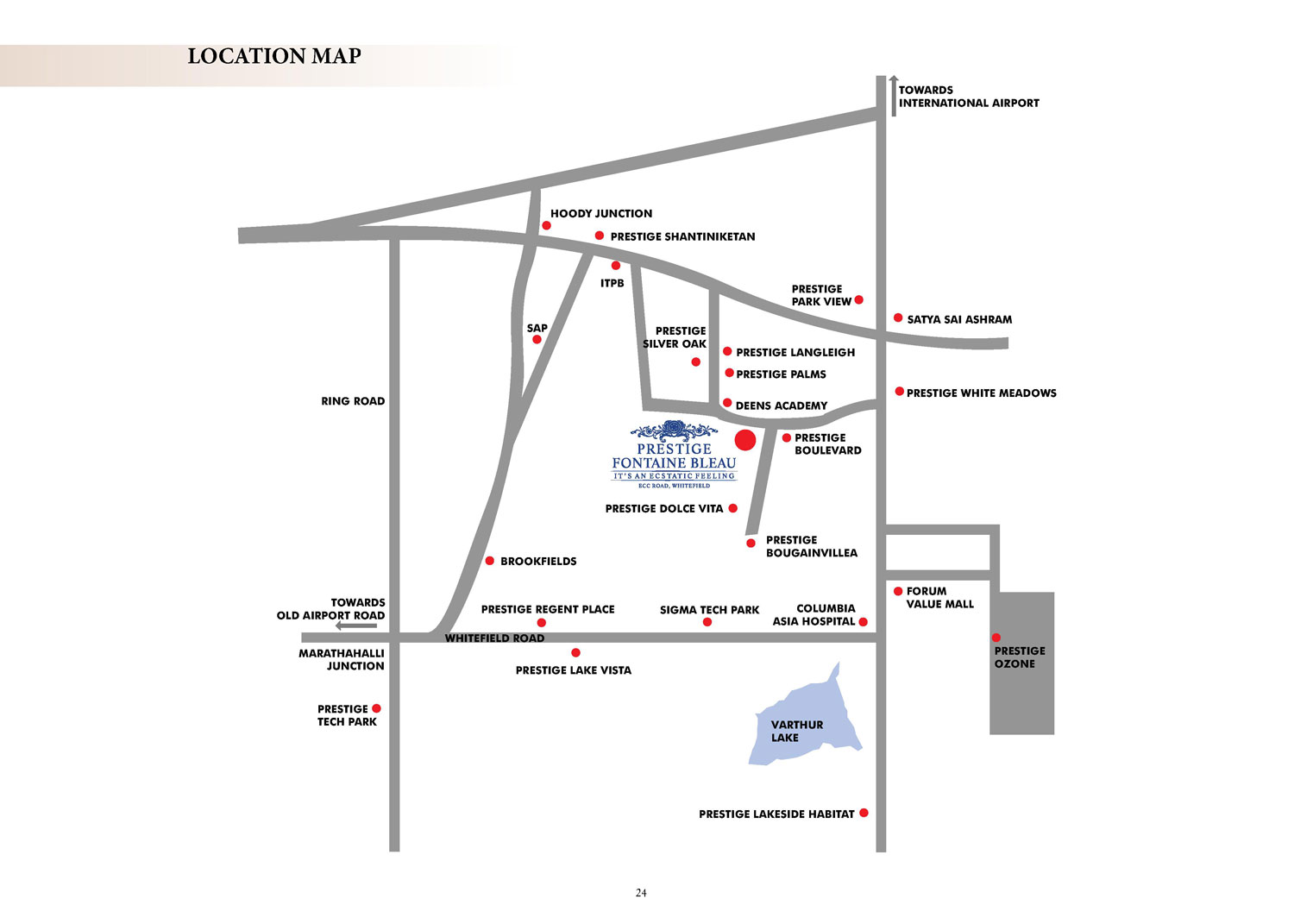 Prestige Fontaine Bleau Location Map