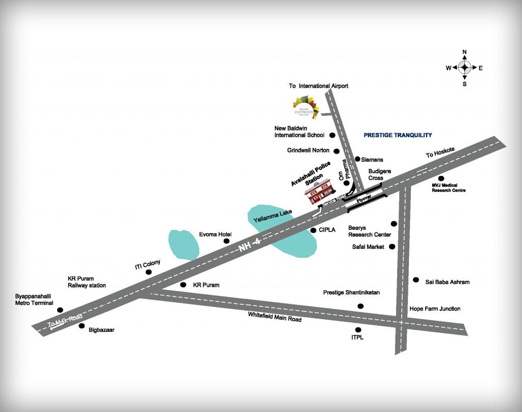 Prestige Glenwood Location Map