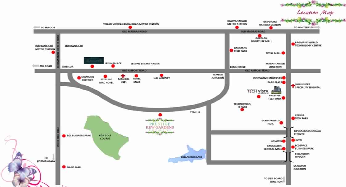 Prestige Kew Gardens Location Map