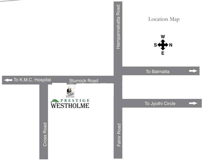 Prestige Westholme Location Map