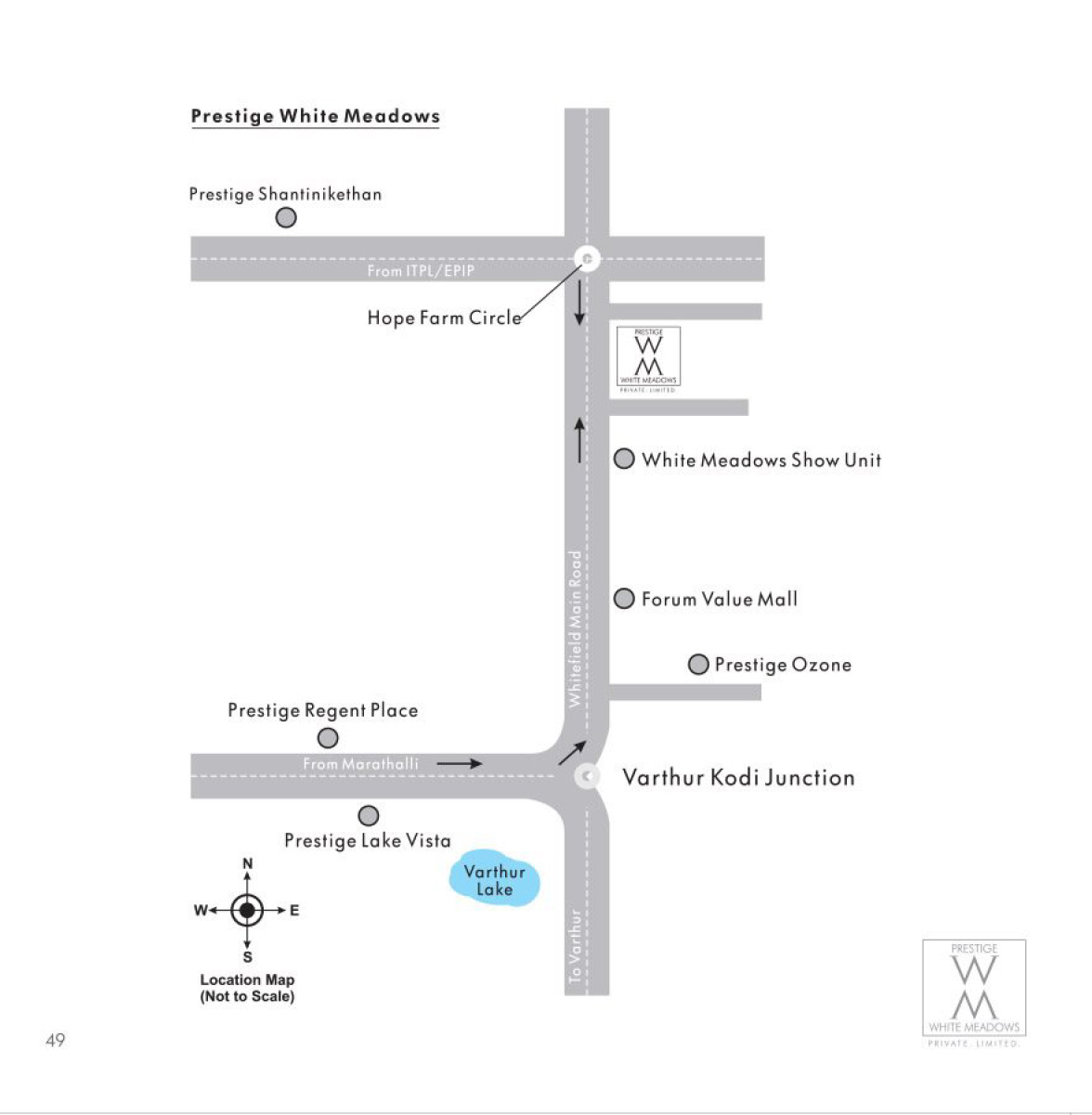 Prestige White Meadows Location Map